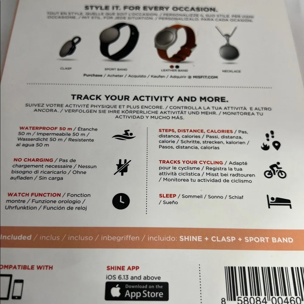 Misfit Shine Fitness + Sleep Monitor New! In Box!